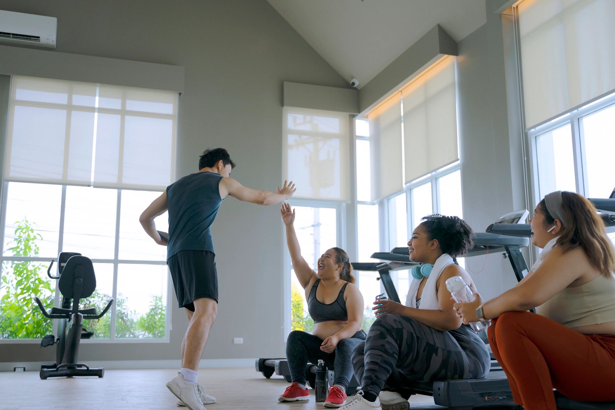 Active adults preparing for training and recovery